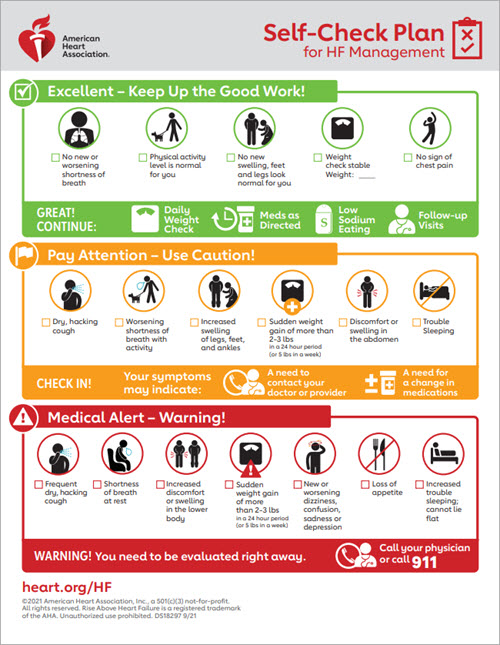 Self-Check Plan for HF Management PDF